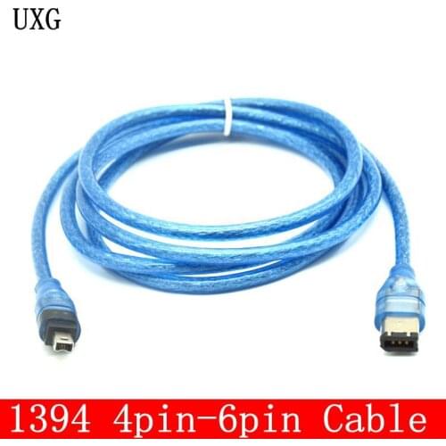 1.5M FireWire 4P/6P 6pin to 4Pin IEEE 1394 iLink Adapter Cable Cord Wire Lead High Speed 150cm 5ft