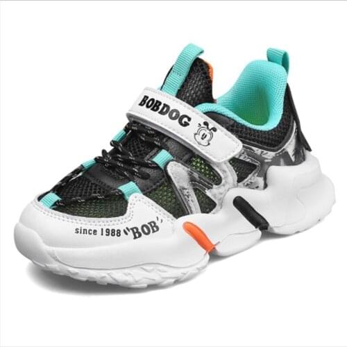 Summer 2021 Children Shoes Boys Breathable and Comfortable Sneakers Girls Non-slip Casual Mesh Student Running Footwear