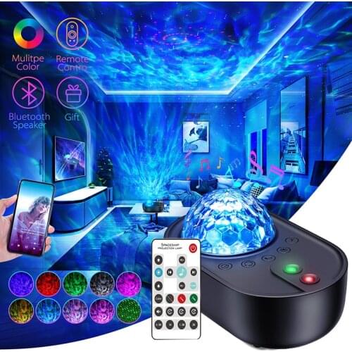 Galaxy Projector Light Wireless Remote Control Bluetooh Laser Stage Light RGB Voice Control Party Romantic Effect Anime Light