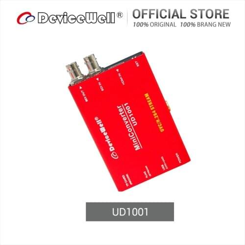 DeviceWell UD1001 SDI In to SDI Out TF Card Upgrade 1080P UVC UAC USB 5V Computers Mobilphone Stream New Video Mini Converter
