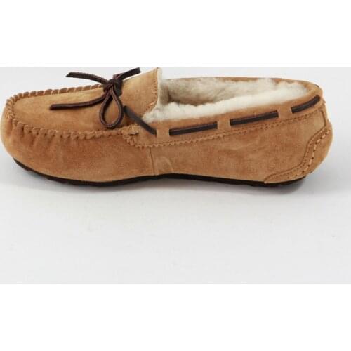 Genuine Leather Women Warm Moccasins Flats Fur Suede Casual Loafers FUR Winter Driving Shoes Australia loafers