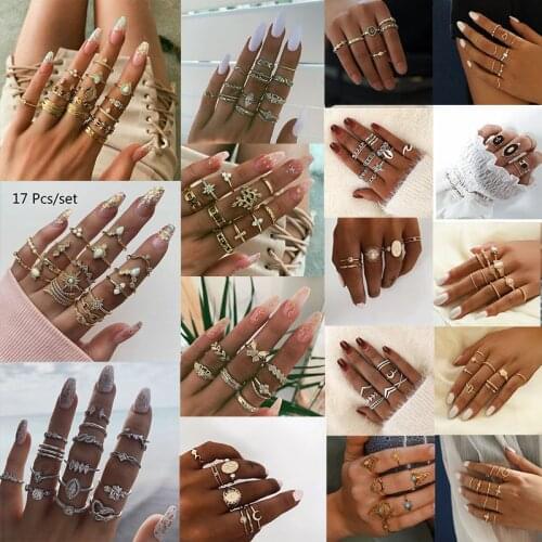 Matching rings set for women anillo bagues bohemian jewelry teen girls sieraden accesorios mujer fashion 2021 bijoux lgbt gift