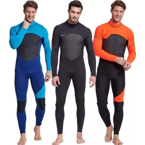 Premium Neoprene Wetsuit 3mm Men Scuba Diving Thermal Winter Warm Wetsuits Full Suit Swimming Surfing Kayaking Equipment Black