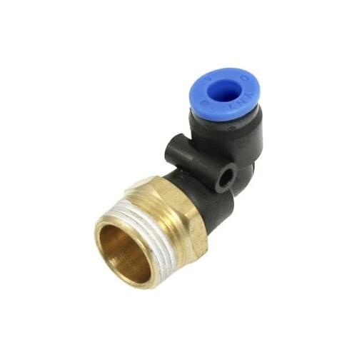 6mm OD Tube to 16mm M Thread Pneumatic Elbow Connector Quick Fitting