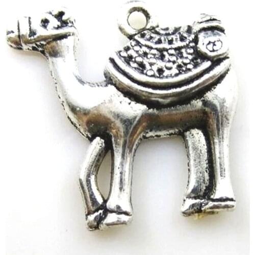 5pcs Charms 25*24*5mm Desert Camel Tibetan Silver Plated Pendants Antique Jewelry Making DIY Handmade Craft 10234