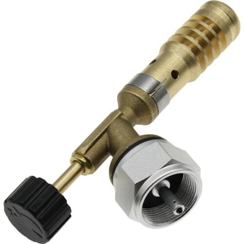 Portable Brass Gases Torch Self-Ignition Brazing Solder Propane Welding Plumbing Tool Soldering Cooking High Temperature Heating