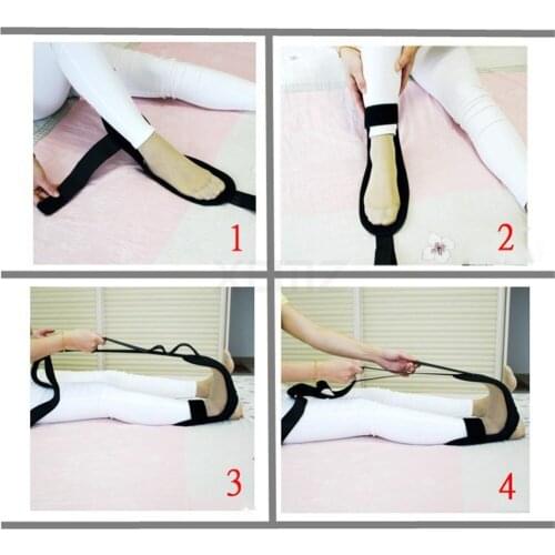 Yoga Ligament Stretching Belt Pilates Foot Drop Strap BalletTraining Stretching Belt Polyester 115 X 14cm Training Tape Fitness