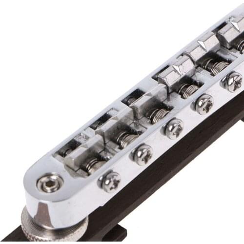 Adjustable Rosewood Bridge Roller Saddles For Les Paul Jazz Guitar