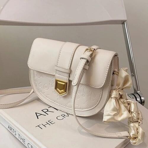 Luxury Brand Small Saddle Bag 2021 Fashion New High-quality PU Leather Womens Designer Handbag Travel Shoulder Messenger Bag