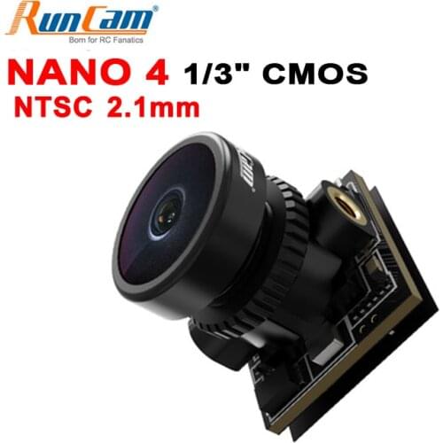 RunCam Updated Nano 4 Nano4 mini Camera 1/3" 800TVL CMOS 2.1mm M8 Lens NTSC / PAL 2.9g 14x14x14mm RC FPV Racing Drone Quadcopter