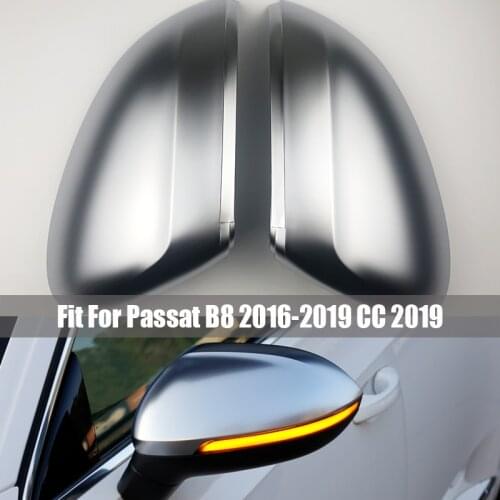 Silver Rearview side mirror cover cap For Volkswagen Passat B8 Variant Black Side Mirror Covers Caps 2016 2017 2018 2019 Arteon