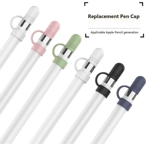 3PCS Replacement Pen Cap For Apple Pencil 1 Silicone Pencil Holder Nib Tip Protective Case Stylus Magnetic Cap Accessories