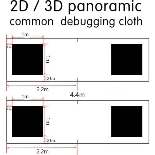 General debugging cloth 360 2/3 panoramic birds-eye panorama stitching cloth drive recorder