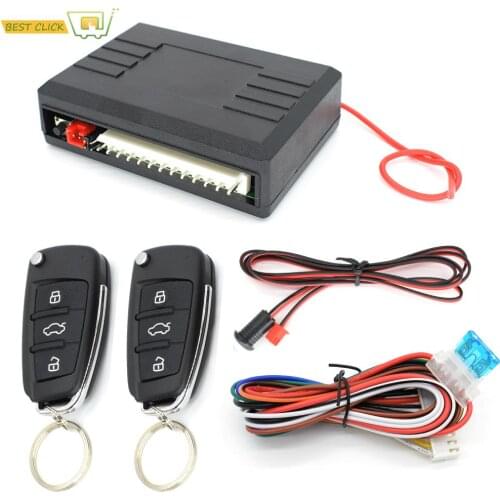 Universal Car Remote Central Kit Door Lock Locking Vehicle Keyless Entry System Auto Door Alarm Security Control Key Keychain