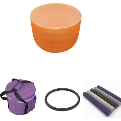 HF 8inches Painted Singing Outside Color Frosted Bowl Any Note CDEFGABC# Customizable For Yoga With Bag