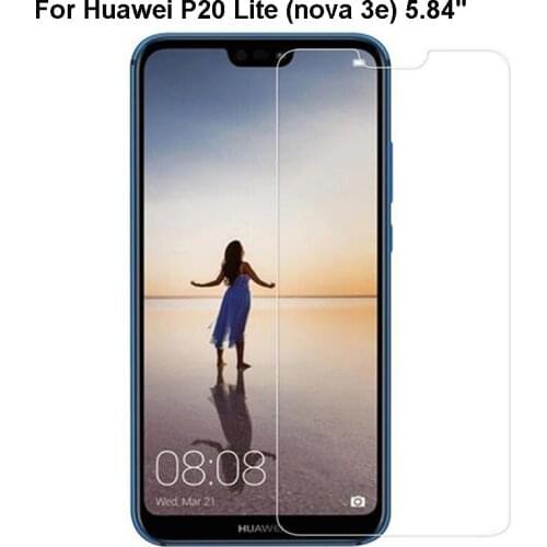 Tempered Glass For Huawei P20 Lite Screen Protector Film For Huawei Nova 3e 5.84 inch Transparent Protective Glass