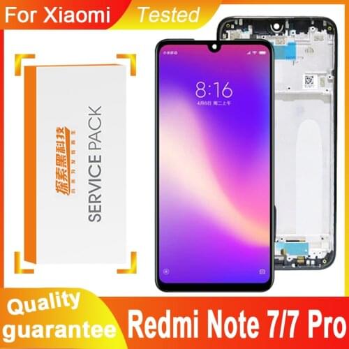 100% Tested 6.3" for Xiaomi Redmi Note 7 LCD Display Replacement Touch Screen Digitizer LCD Redmi Note7 Pro LCD Screen