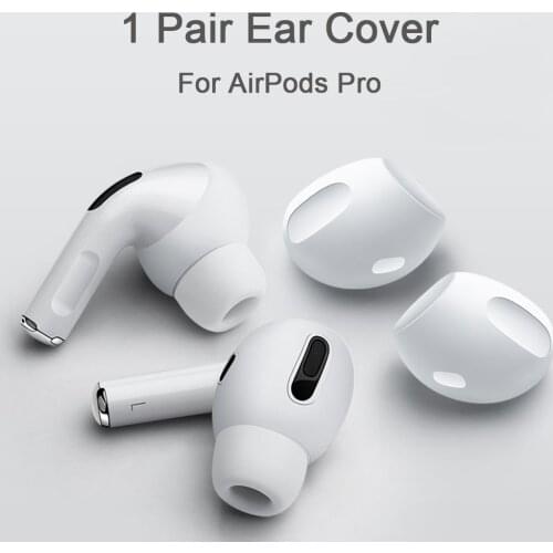 1pairs Soft Silicone Ultra Thin Earphone Tips Anti Slip Earbud Earphone Case Cover For Airpods Pro