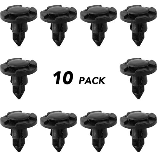 10x Universal Plastic Rivet Fastener Bumper Clip for Mitsubishi ASX Outlander Lancer EX Pajero Opel Mokka Volvo S60 V60 XC60