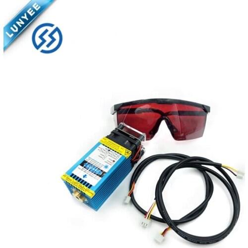 15W 33mm Fixed-Focus Blue-Violet Laser Module Engrave on stainless steel 15000mw DIY Carving Machine