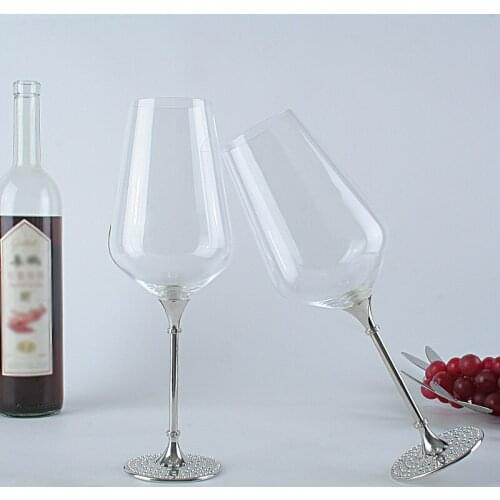 2 PCS /Set Crystal Wedding Toasting Champagne Flutes Glasses Drink Cup Party Marriage Wine Decoration Cups For Parties Gift Box