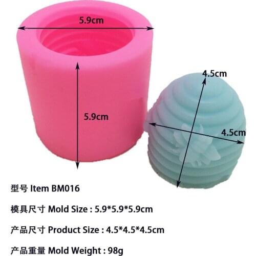 3D Bee Silicone Mold Cake Decoration Tool Candle Mould Plaster Aroma Mold