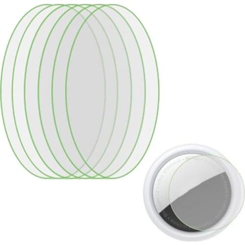 6pcs HD TPU Film For AirTag Key Finder Protective Films For Airtags Touch Screen Adhesive HD Ultra-clear Round TPU Cover