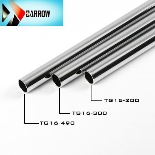 Barrow 490mm copper Chrome plating metal hard tube 10*12mm/12*14mm/14*16mm water cooling tube computer DIY use