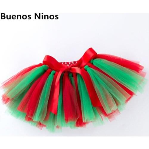 Baby Girls Assorted Colors Handmade Mesh Tutu Skirts For Children Christmas Festival Birthday Short Pettiskirt Clothings 0-2Y