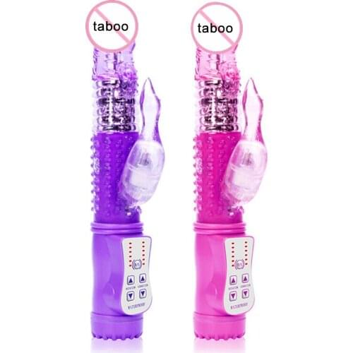 Dildo Rabbit Vibrator Masturbator Sex Toy for Women G Spot Vagina Clitoris Double Vibrator 10 Speeds Vagina Vibration