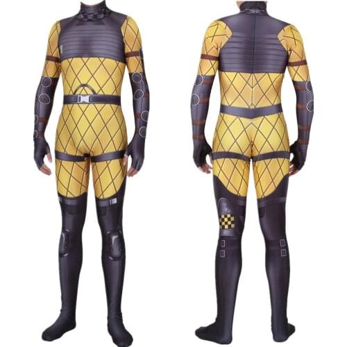Adult Kids Game Apex Legends Mirage Cosplay Costume Zentai Bodysuit Suit Jumpsuits