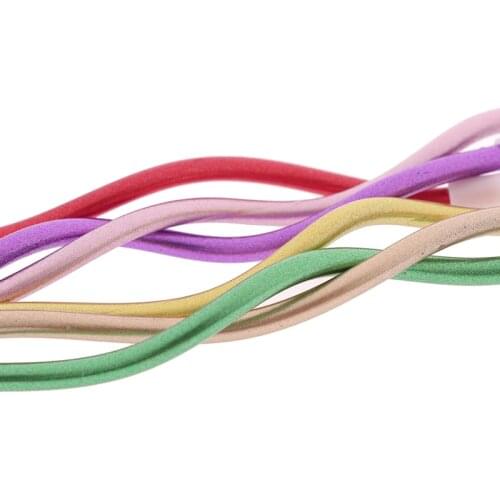 6Pcs/lot Creative Threaded Candle Curved Spiral Cake Candle Long Multicolor Colored Curving Cake Safe Flames Kids Birthday