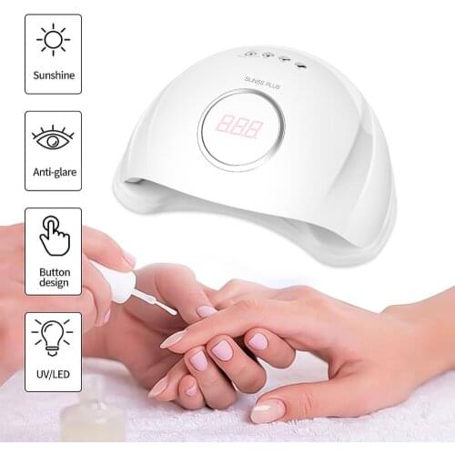 72W UV LED Lamp Gel Polish Curing Nail Dryer Smart sensor Quick-Drying 36 LED Beads Care Machine Nail Art Tools