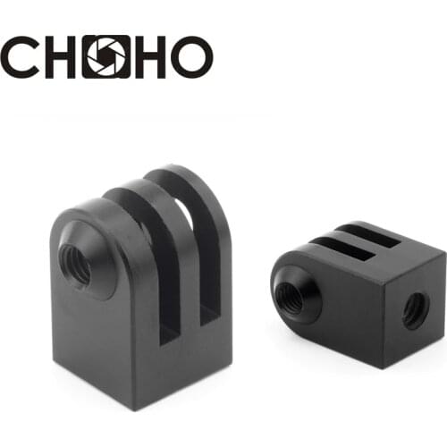 Metal Adapter 1/4" Aluminium Tripod Screw cnc Alloy Mount For Gopro 8 7 9 Black Siver White 6 5 4 SJCAM SJ4000 SJ5000 sj7 Xiaomi