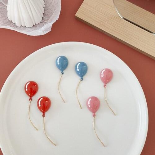 Cute Pretty Balloon Earrings Long Tassel Drop Earring Women Girl Hip Hop Party Jewelry Sweet Fashion Friend Birthday Gifts