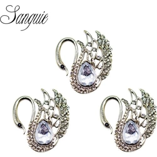 Starfish Metallic Enamel White Swan Button Diamond 18mm Ginger Bracelet Neckle Pendant Jewelry