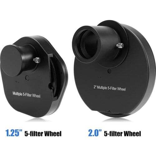 1.25INCH / 2INCH Eyepiece Filter Wheel Multiple 5-Filter Wheel Excellent Quality Astronomy Telescope Eyepiece Observations