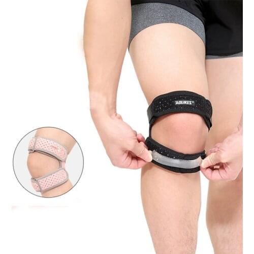 1PCS Adjustable Knee Support Brace Knee Patella Sleeve Wrap Cap Stabilizer Sports Knee Breathable Protection Patellar Belt