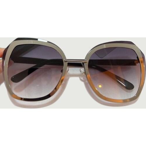 Luxury Fashion Brand Designer Sunglasses Women Grandient Alloy Driving Sun Glasses Eyewear Oculos De Sol Summer UV400