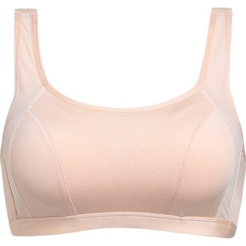 Sports Bra Thin Section Large Size Shockproof fixed shoulder strap Running Vest Yoga Sports No Steel Ring Gathered Bra