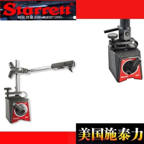 STARRETT 3657AAHeavy Duty Magnetic Base Indicator Holder Post Assembly Including Post, Snug, Gage Rod with Clamp and Fine Adjust