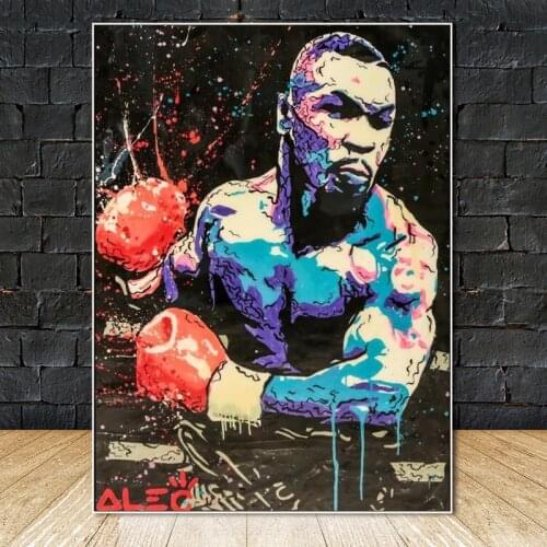 Street Graffiti art Poster Wall Art Decor Painting Print Canvas Art Boxing champion tyson Picture for Childrens RoomHome Decor