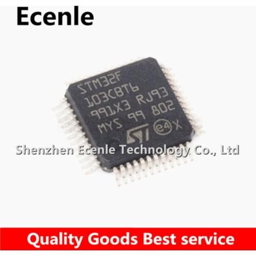 1 Pcs/Lot STM32F103CBT6 LQFP-48 MCU 32-bit ARM Cortex M3 RISC 128KB Flash 2.5V/3.3V 100% New&Original