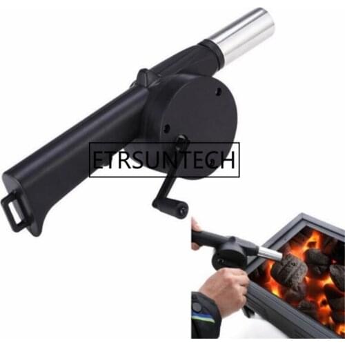 120pcs Outdoor Camping BBQ Fan Air Blower For Barbecue Picnic Fire Bellows Hand Crank Blower Manual Blower