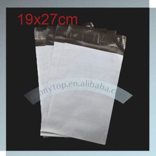19x27cm (7.5"x10.5") white poly mailer envelope, poly mailer, mailer bag