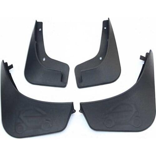 4pcs Premium Auto Front&Rear Heavy Duty Molded Flares Splash Mud Flaps Guards Fenders For Mercedes Benz Smart 2016-2018