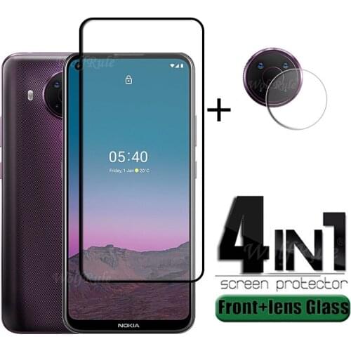 4-in-1 For Nokia 5.4 Glass For Nokia 5.4 Tempered Glass Full HD Screen Protector Protective Camera Flim For Nokia 5.4 Lens Glass