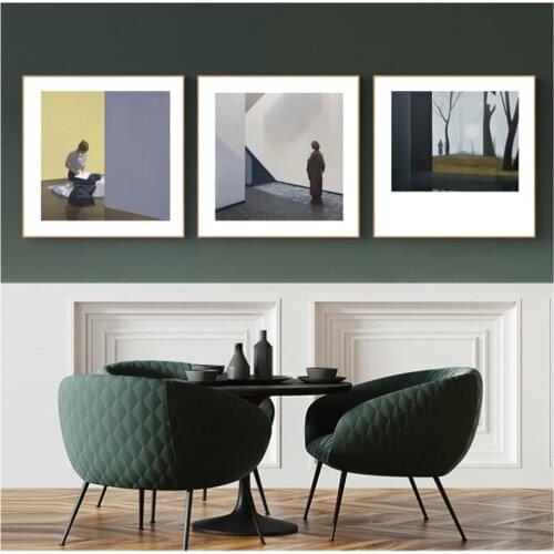 Abstract Art Canvas Poster Prints Nordic Wall Painting Print Landscape Wall Art Living Room Bedroom Modern Home Decoration pop