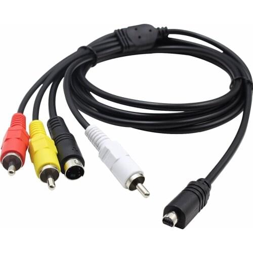 AV A/V TV Video Cable Cord Lead For Sony Camcorder Handycam DCR-DVD205 DVD310