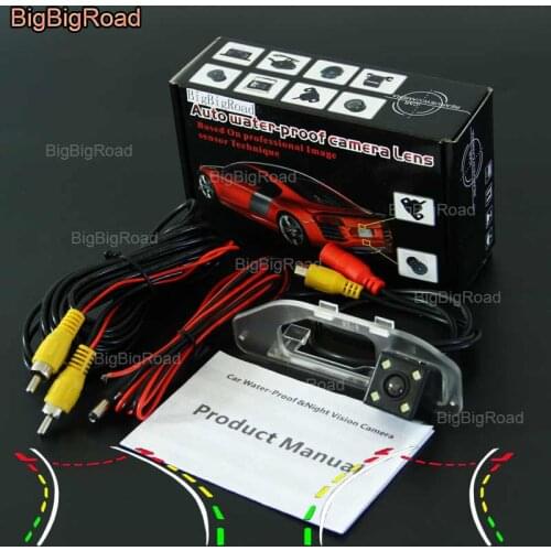 BigBigRoad Car Intelligent Dynamic Track Rear View Camera Night Vision Reversing Backup Camera For Honda XR-V XRV 2015-2016